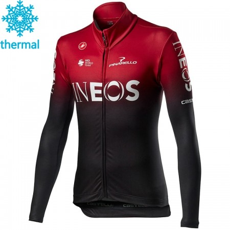 Maillot vélo 2020 TEAM INEOS Hiver Thermal Fleece N001